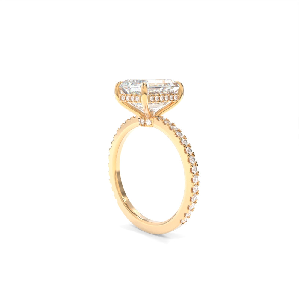 Avery Ring -10x8mm Emerald TTG Moissanite