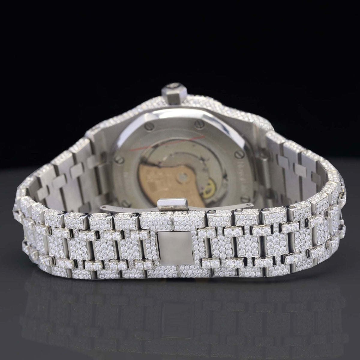Unique Fully Iced Out Moissanite Diamond Automatic Watch for Men