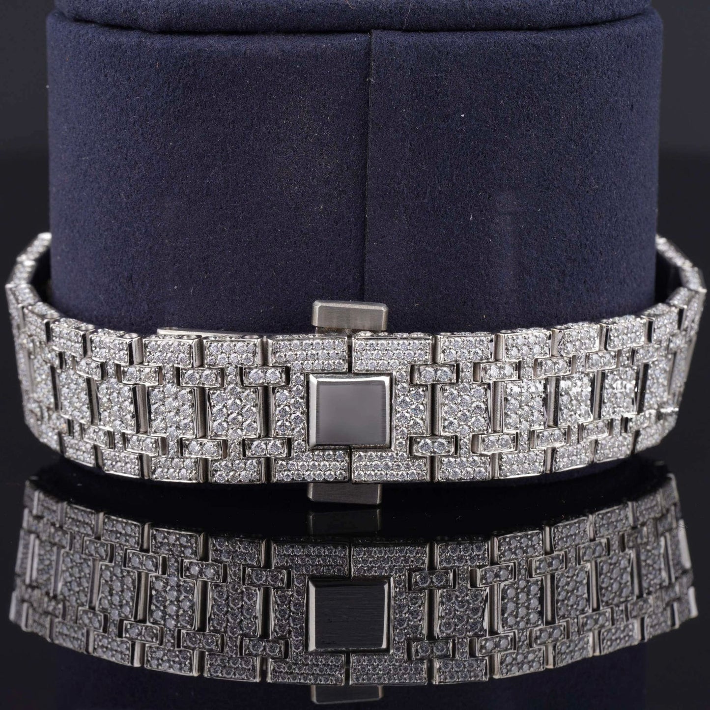 Awesome Automatic Sapphire Crystal Glass Moissanite Watch for Men