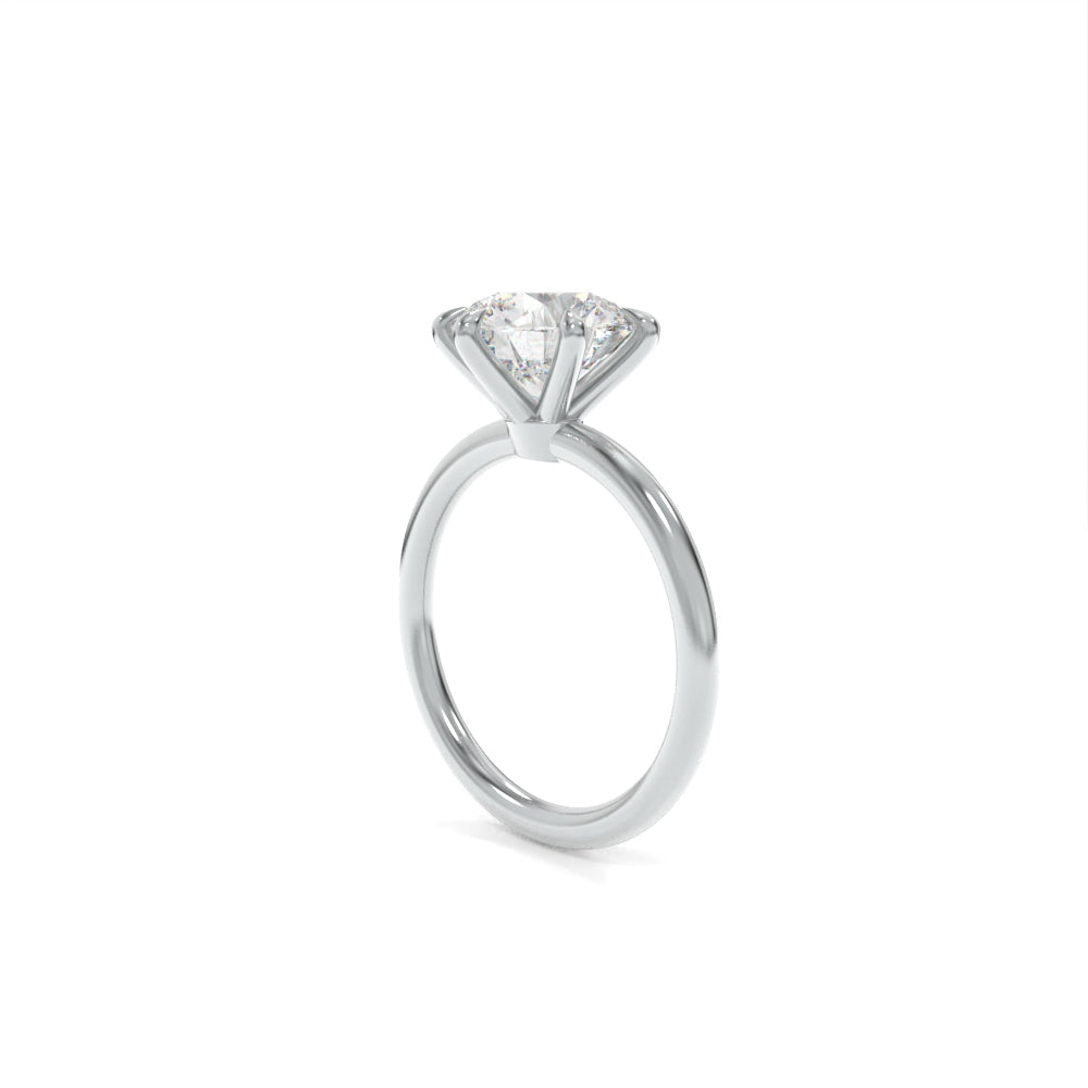 Jennie Solitaire - 7mm Round Old European Cut TTG Moissanite
