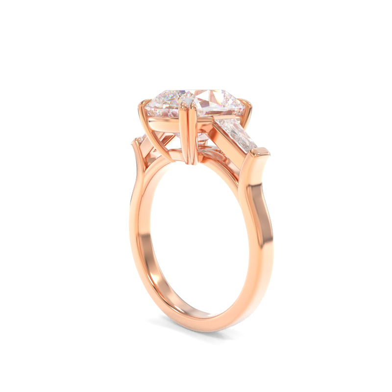 Scarlett Ring - 9.5x8mm Old Mine Cushion TTG Moissanite