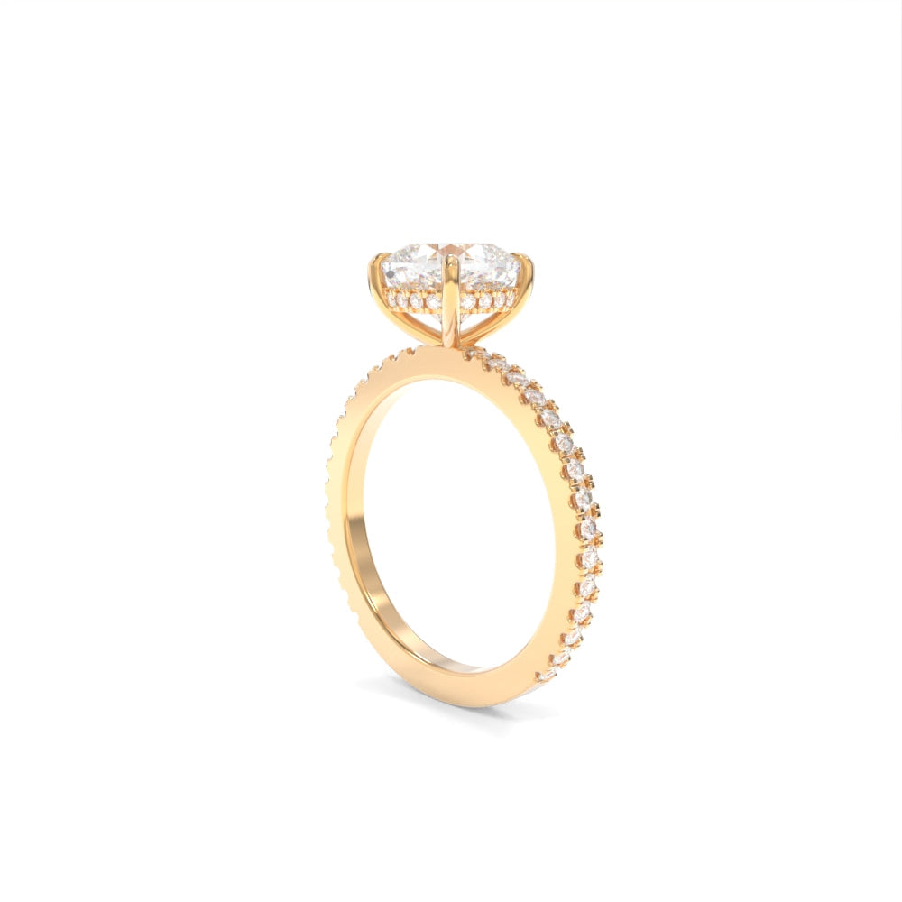 Taylor Ring - 7.5mm Modern Cushion TTG Moissanite
