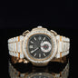Iced Out Exceptional Moissanite Automatic Chronograph Waterproof Watch for Men