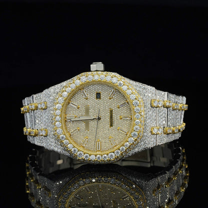Moissanite Diamond Iced Out Automatic Wrist Watch for Men