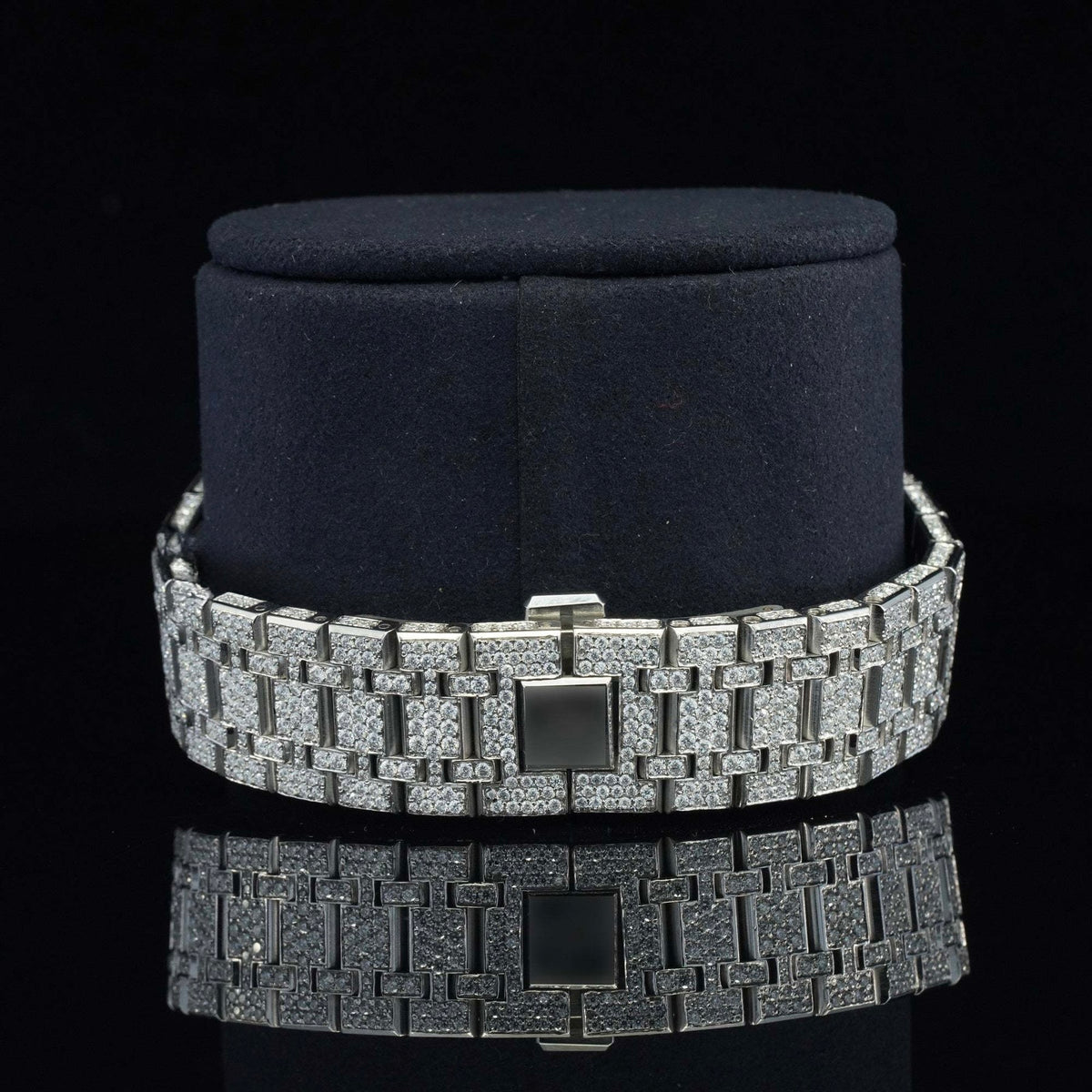 Marvellous Moissanite Diamond Automatic Watch with Swiss Movement
