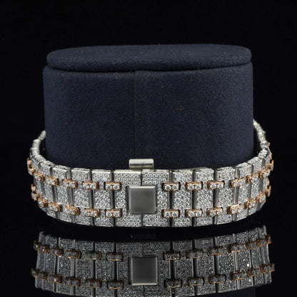 Moissanite Diamond Iced Out Automatic Wrist Watch for Men