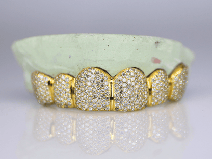 6 on 6 VVS Moissanite Diamond Grillz