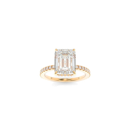 Avery Ring -10x8mm Emerald TTG Moissanite