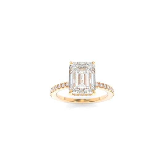 Avery Ring -10x8mm Emerald TTG Moissanite