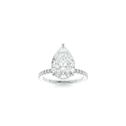 Avery Ring - 11x7.5mm Pear TTG Moissanite