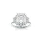 Blair Ring - 8x6mm Emerald TTG Moissanite