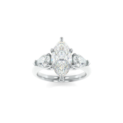 Charlotte Solitaire - 12x6mm Marquise TTG Moissanite