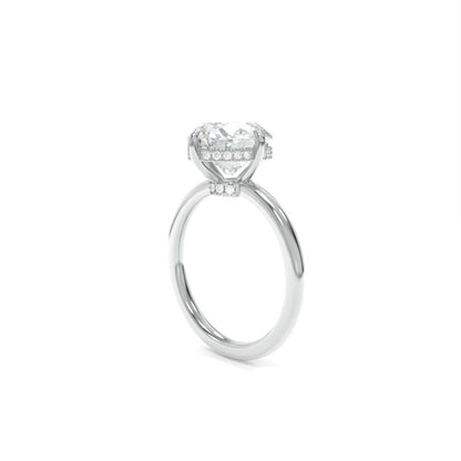 Chandler Solitaire - 9x7mm Brilliant Oval TTG Moissanite