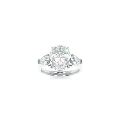 Charlotte Solitaire - 10x7.5mm Modern Oval TTG Moissanite