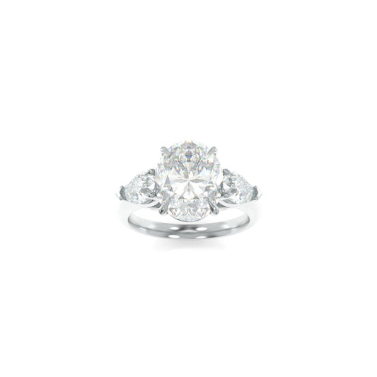 Charlotte Solitaire - 10x7.5mm Modern Oval TTG Moissanite