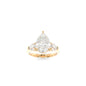 Charlotte Solitaire - 12x8mm Pear TTG Moissanite