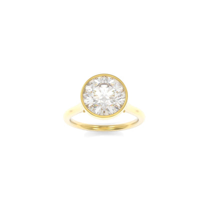 Eleanor Solitaire - 7mm Hearts & Arrows Round TTG Moissanite