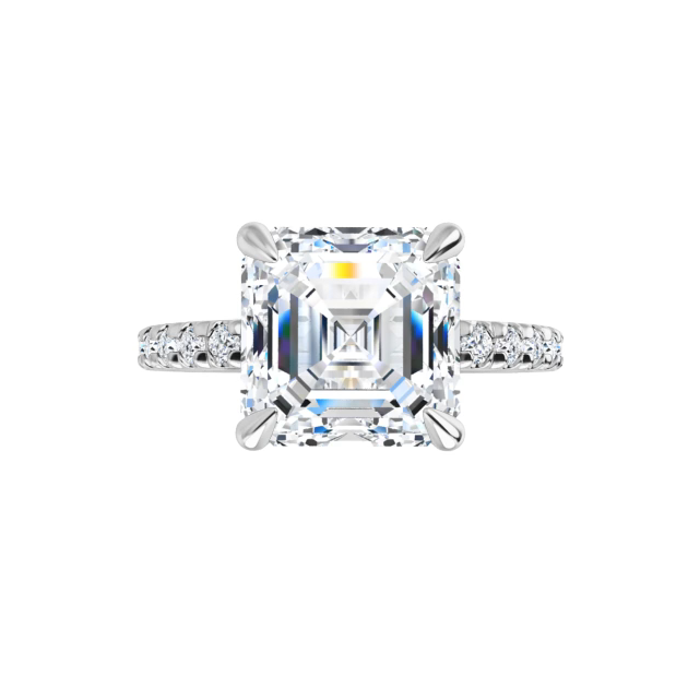 Chloe French Set Lab Diamond Ring