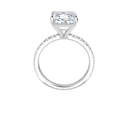 Chloe French Set Lab Diamond Ring