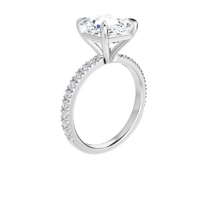 Chloe French Set Lab Diamond Ring