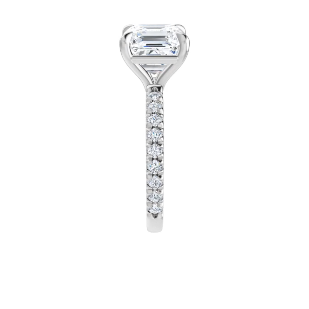Chloe French Set Lab Diamond Ring