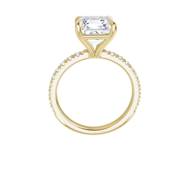 Chloe French Set Lab Diamond Ring