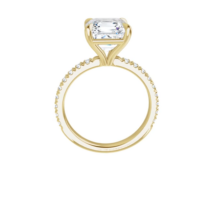 Chloe French Set Lab Diamond Ring