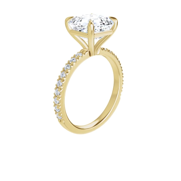Chloe French Set Lab Diamond Ring