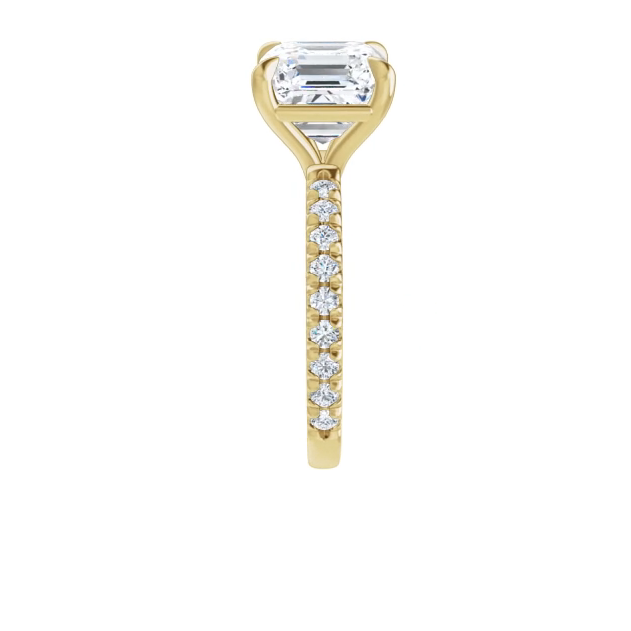 Chloe French Set Lab Diamond Ring