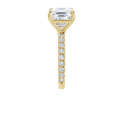 Chloe French Set Lab Diamond Ring