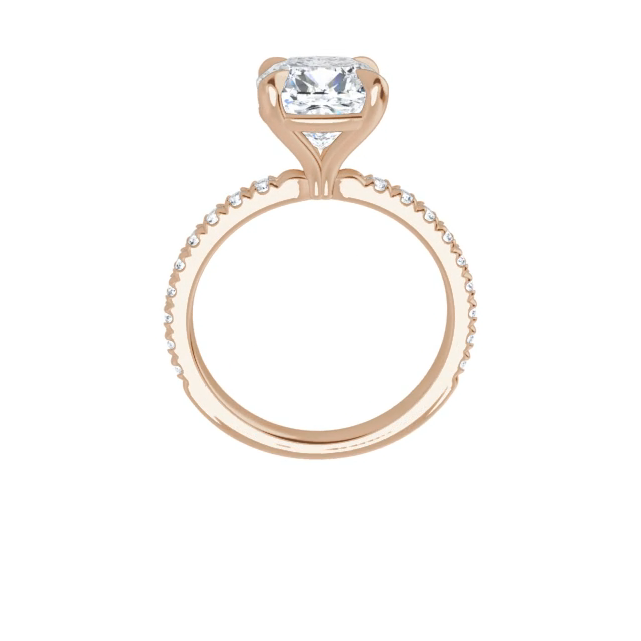 Chloe French Set Lab Diamond Ring