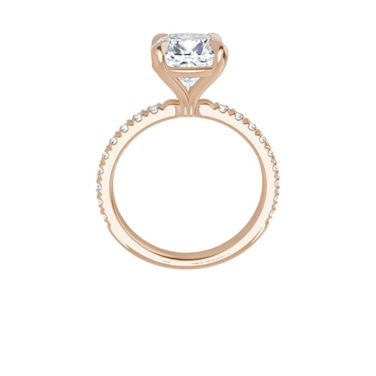 Chloe French Set Lab Diamond Ring