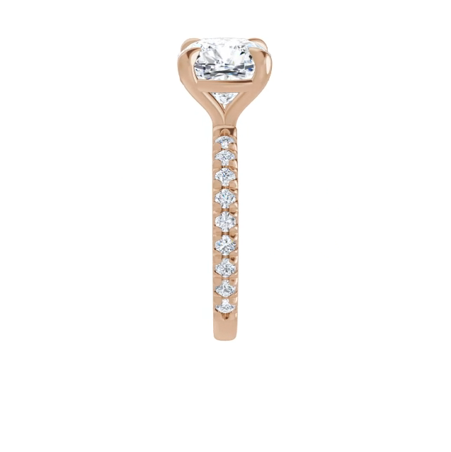 Chloe French Set Lab Diamond Ring