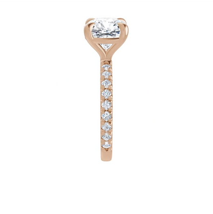 Chloe French Set Lab Diamond Ring
