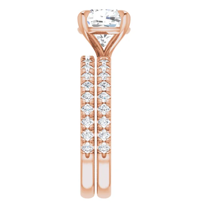 Chloe French Set Lab Diamond Ring
