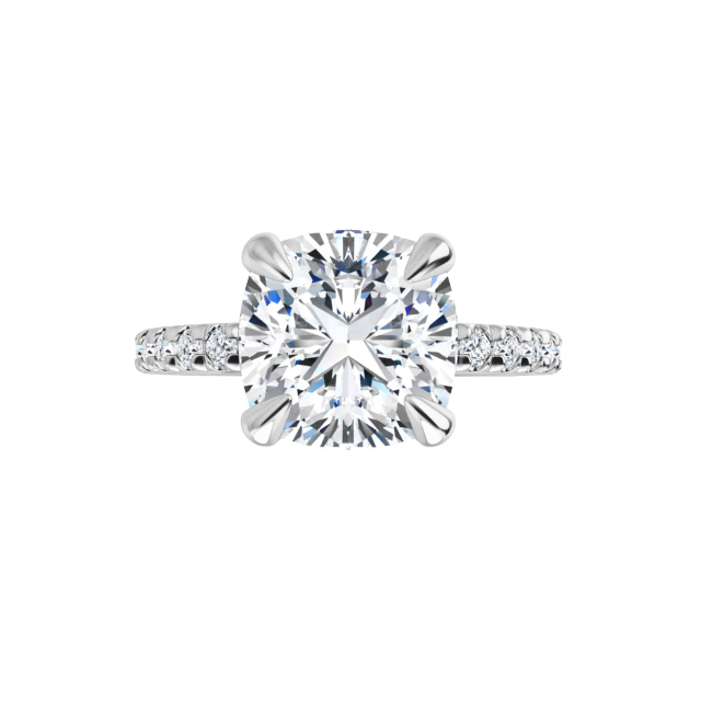 Chloe French Set Lab Diamond Ring