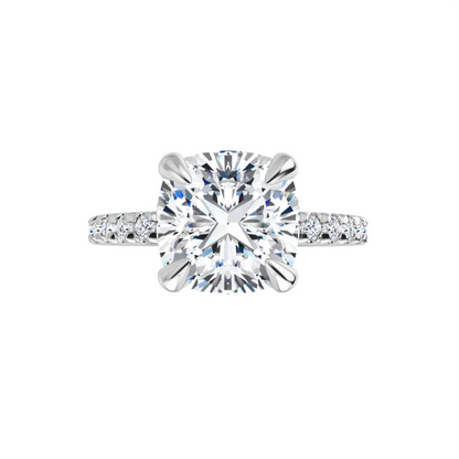 Chloe French Set Lab Diamond Ring