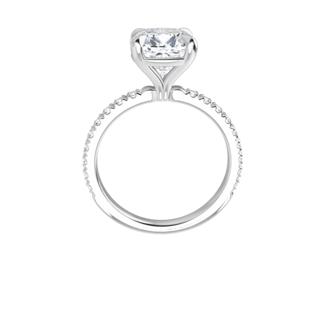 Chloe French Set Lab Diamond Ring