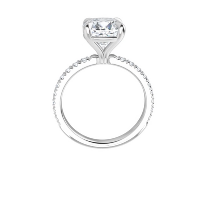 Chloe French Set Lab Diamond Ring