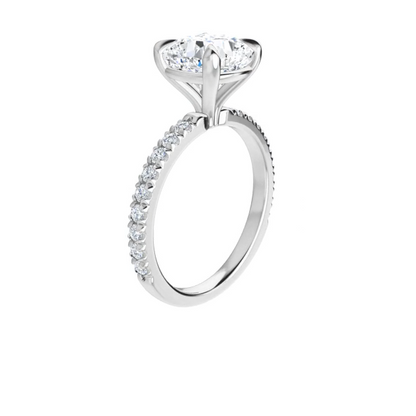 Chloe French Set Lab Diamond Ring