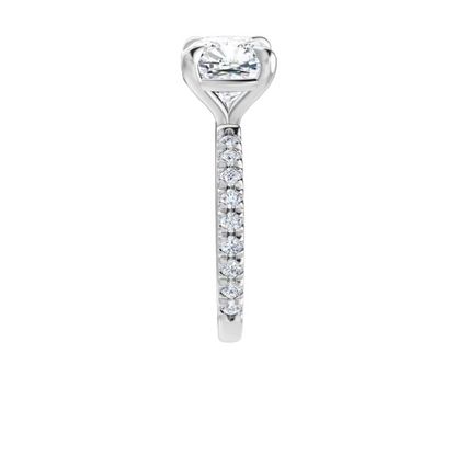 Chloe French Set Lab Diamond Ring