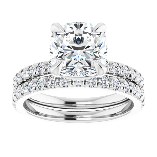 Chloe French Set Lab Diamond Ring