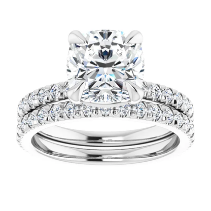 Chloe French Set Lab Diamond Ring