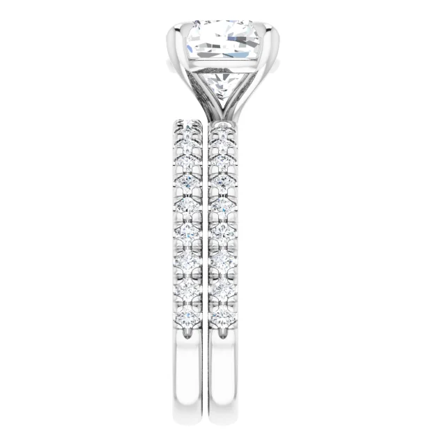 Chloe French Set Lab Diamond Ring