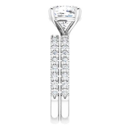 Chloe French Set Lab Diamond Ring