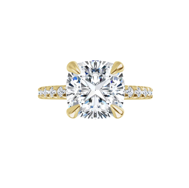Chloe French Set Lab Diamond Ring