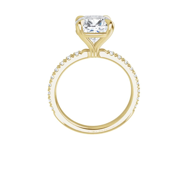 Chloe French Set Lab Diamond Ring