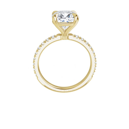 Chloe French Set Lab Diamond Ring