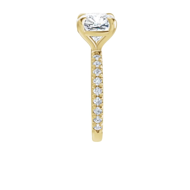 Chloe French Set Lab Diamond Ring