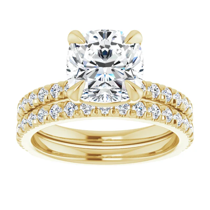 Chloe French Set Lab Diamond Ring
